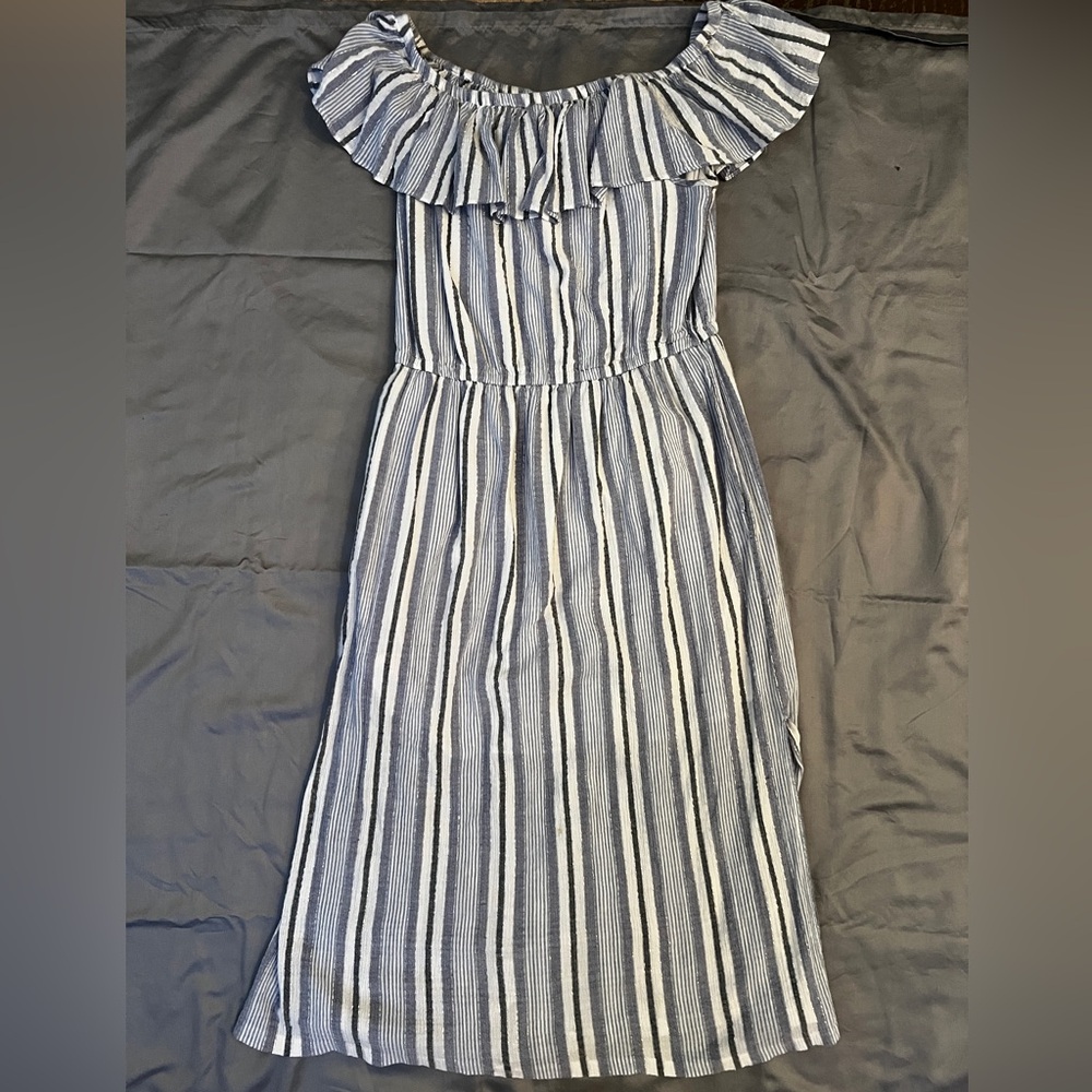 Michael Kors Blue and White Dress